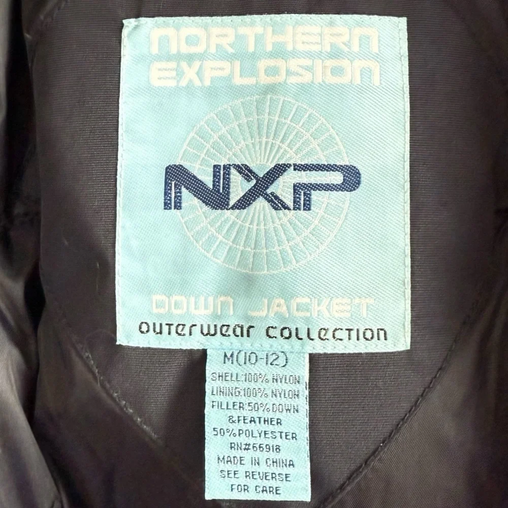 Northern Explosion NXP 4586 Down Filled Jacket Boys Sz Large 14 NWT Winter Coat
